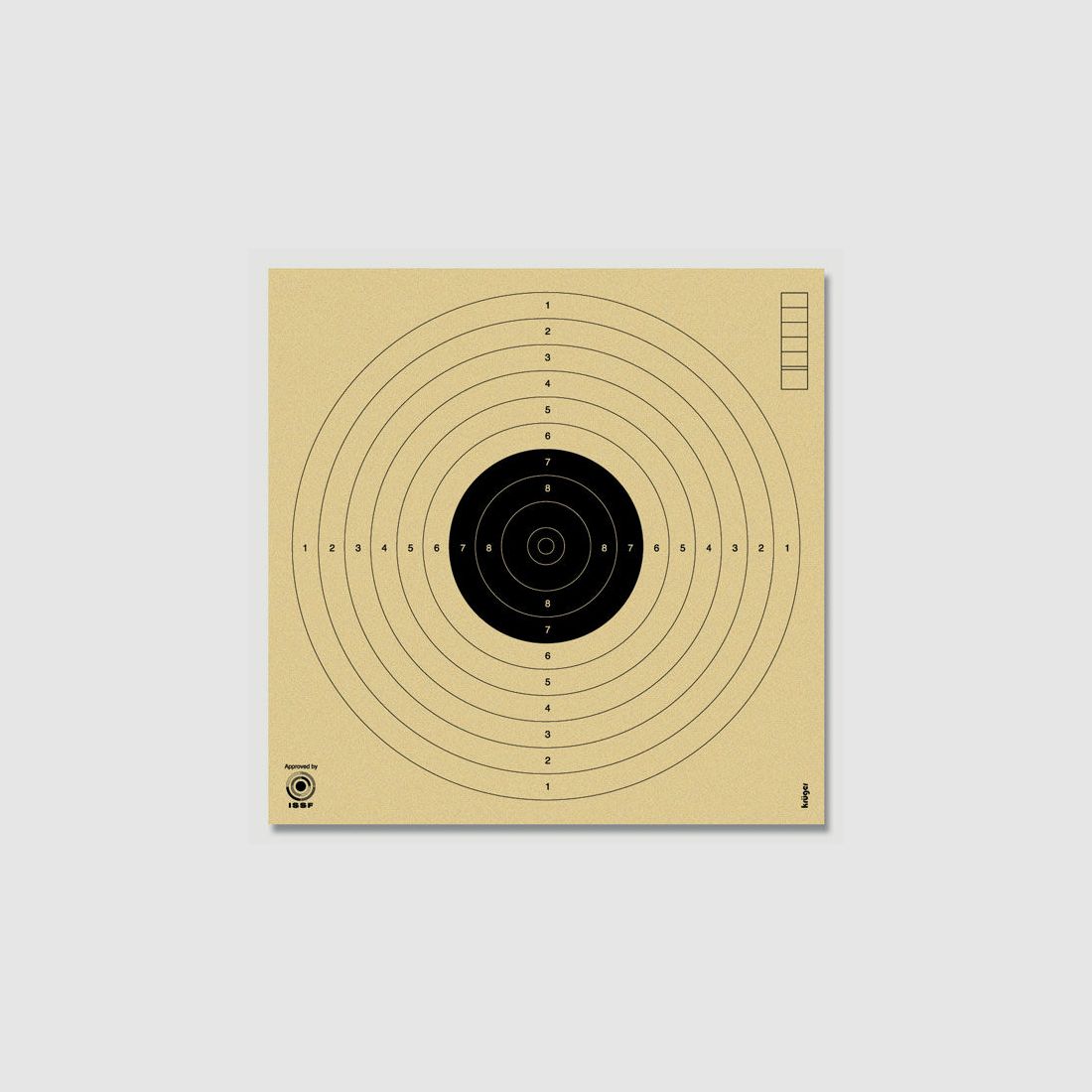 Krüger target by KRÜGER, 10m air pistol, 1000 pcs, competition