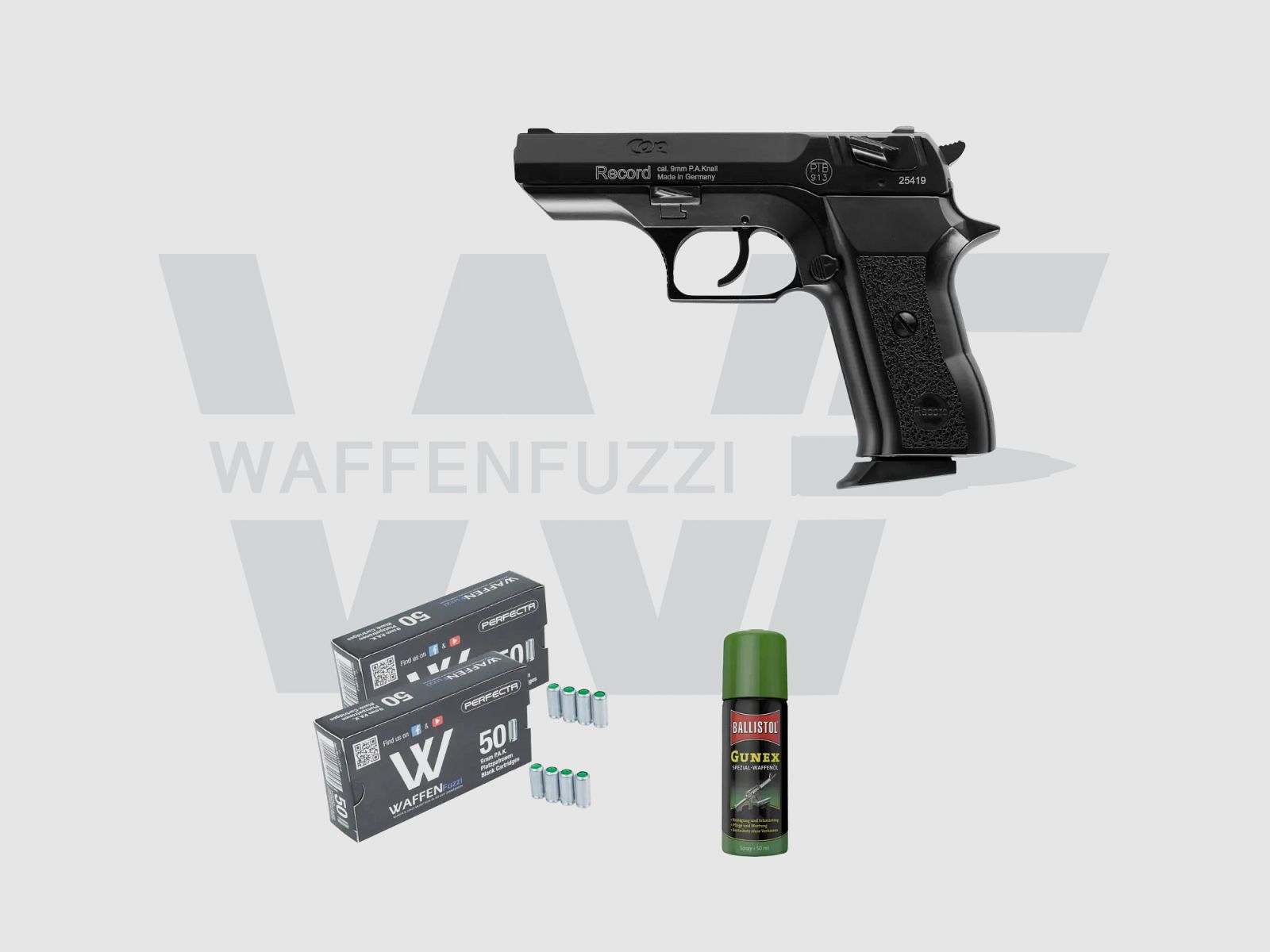 Record Cop Set de Pistolets à Blanc "S" Calibre 9mm PAK
