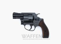 Weihrauch HW 37 revólver de fogueo azulado con empuñaduras de madera