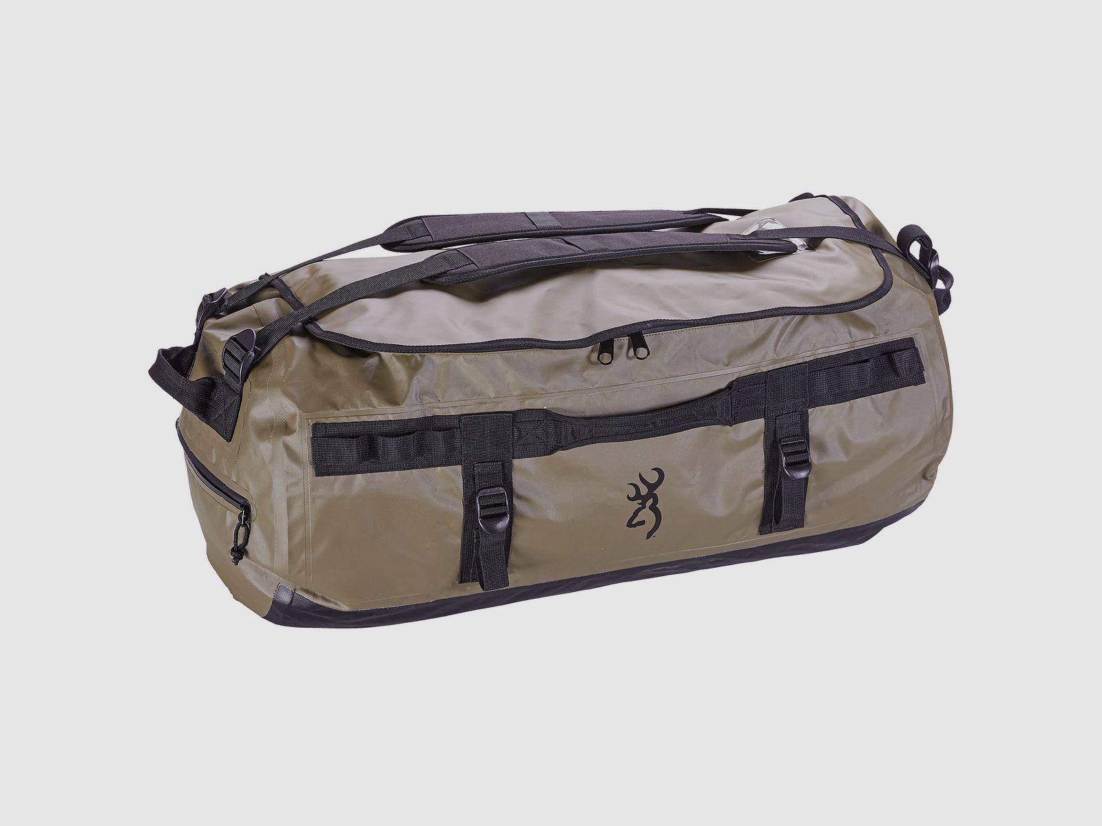 Bolsa de viaje Browning verde con capacidad de 80 litros