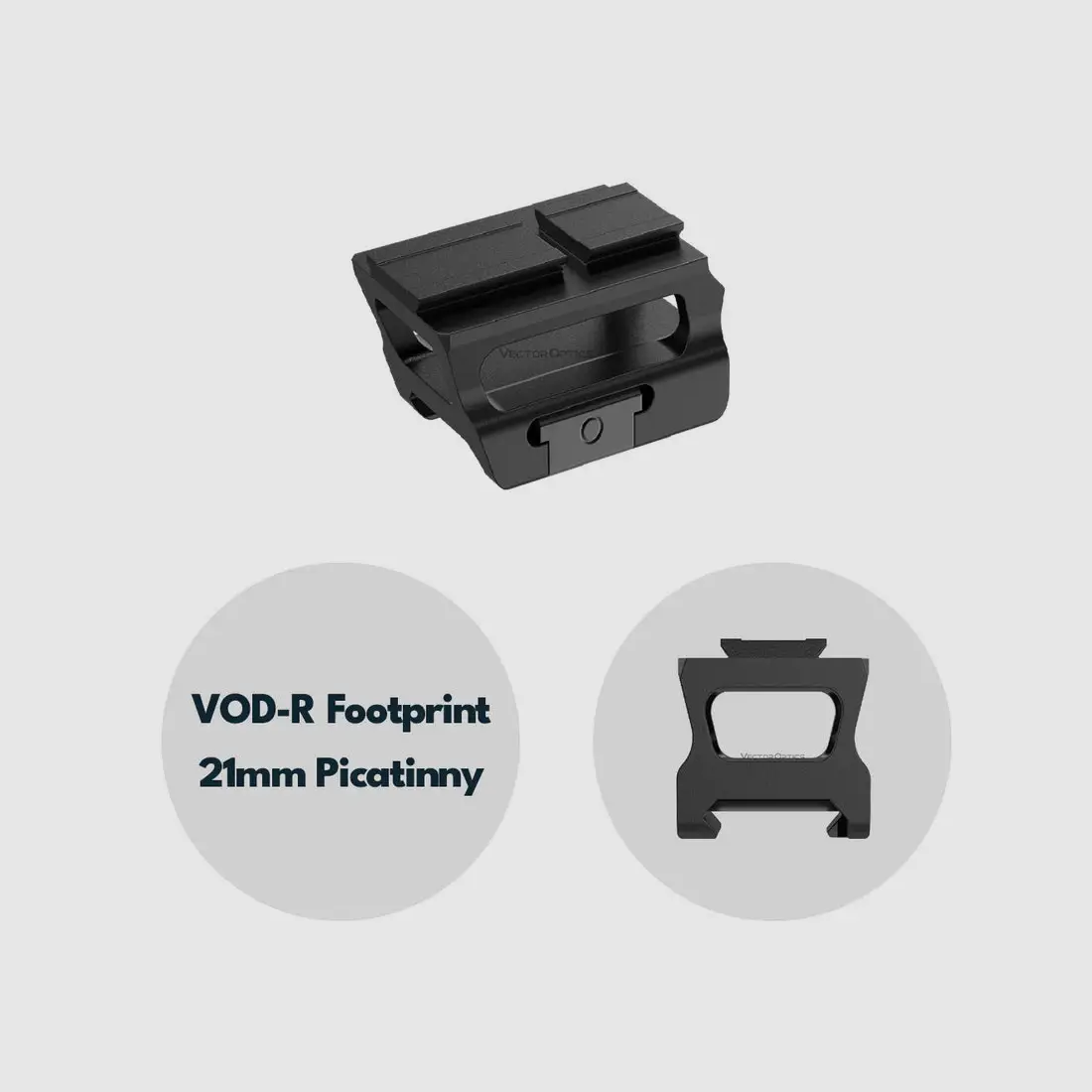 Vector Optics SCFRM-15 VOD Riser Mount – 19 mm for Picatinny/Weaver, image 1 of 5