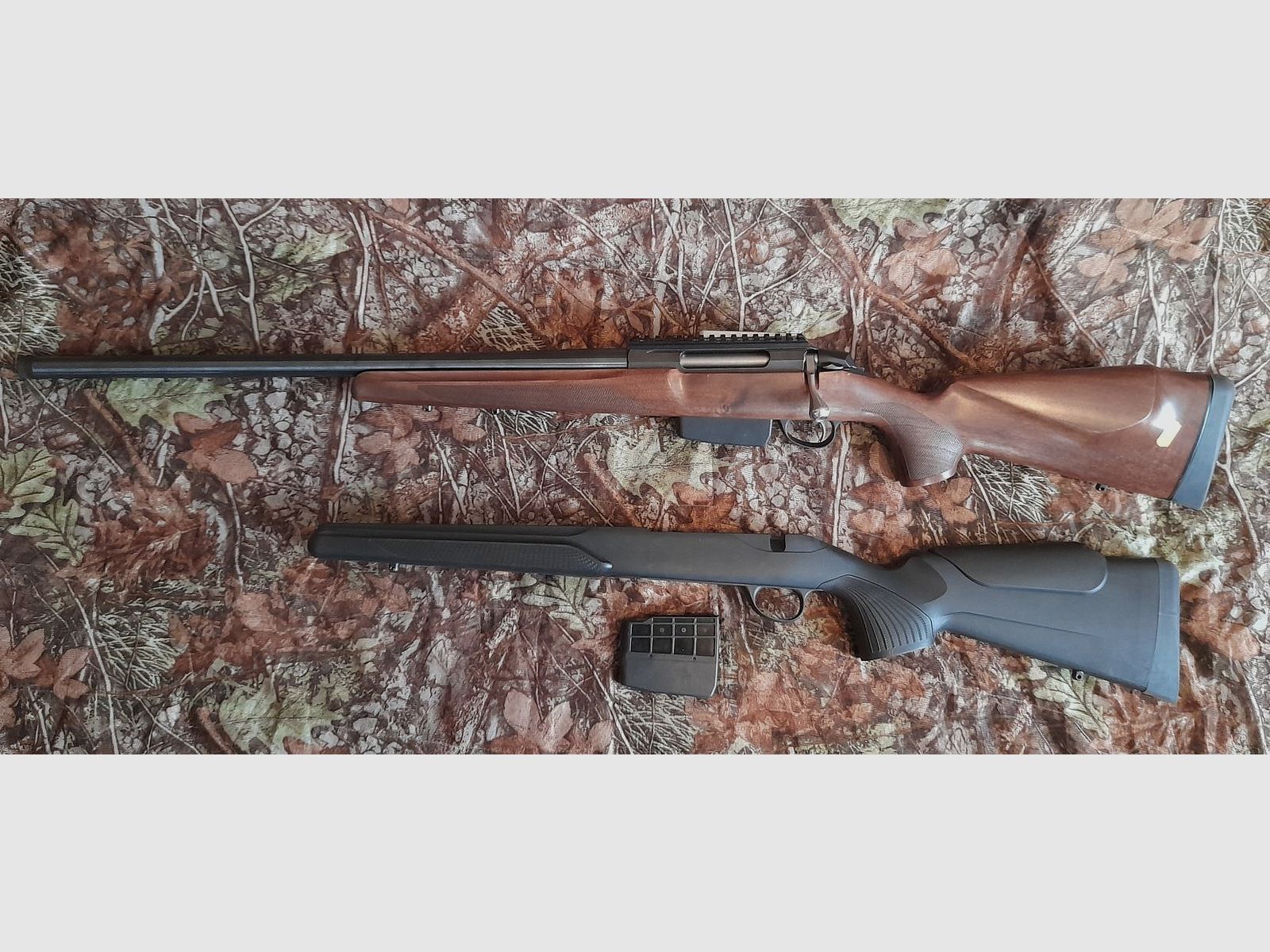 Tikka T3x Varmint 6,5x55 SE Système de liaison - Montage Picatinny - Filetage de bouche M18x1