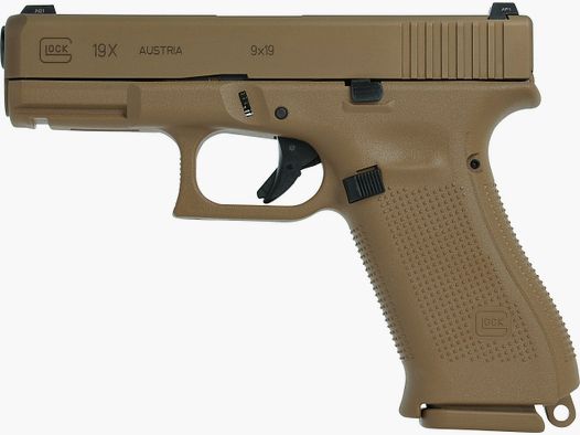 Glock Pistole G19X Gen5 Crossover 9 mm Luger 4" / 10,2 cm Coyote