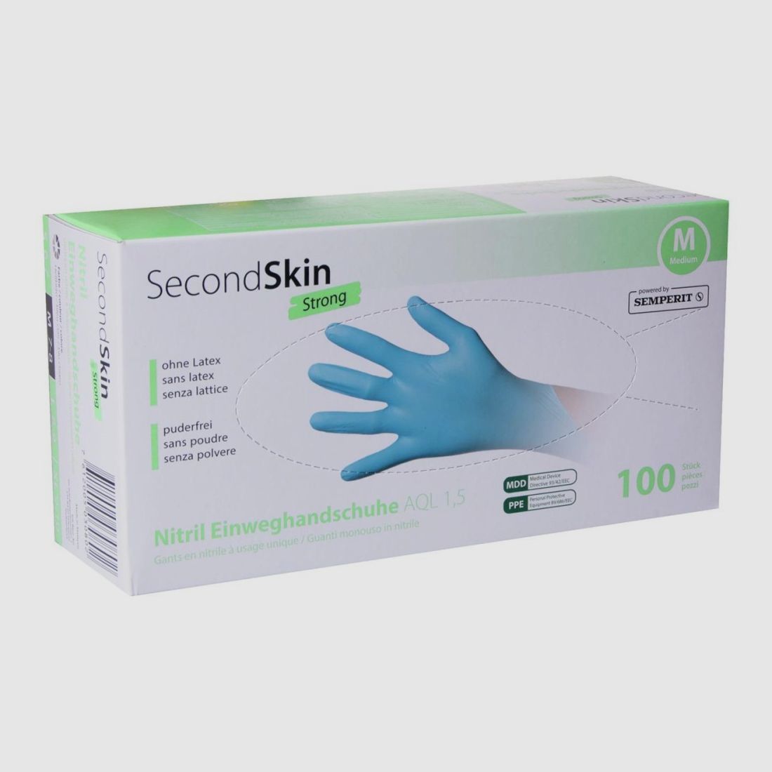 SecondSkin Disposable Gloves Nitrile Strong Size L