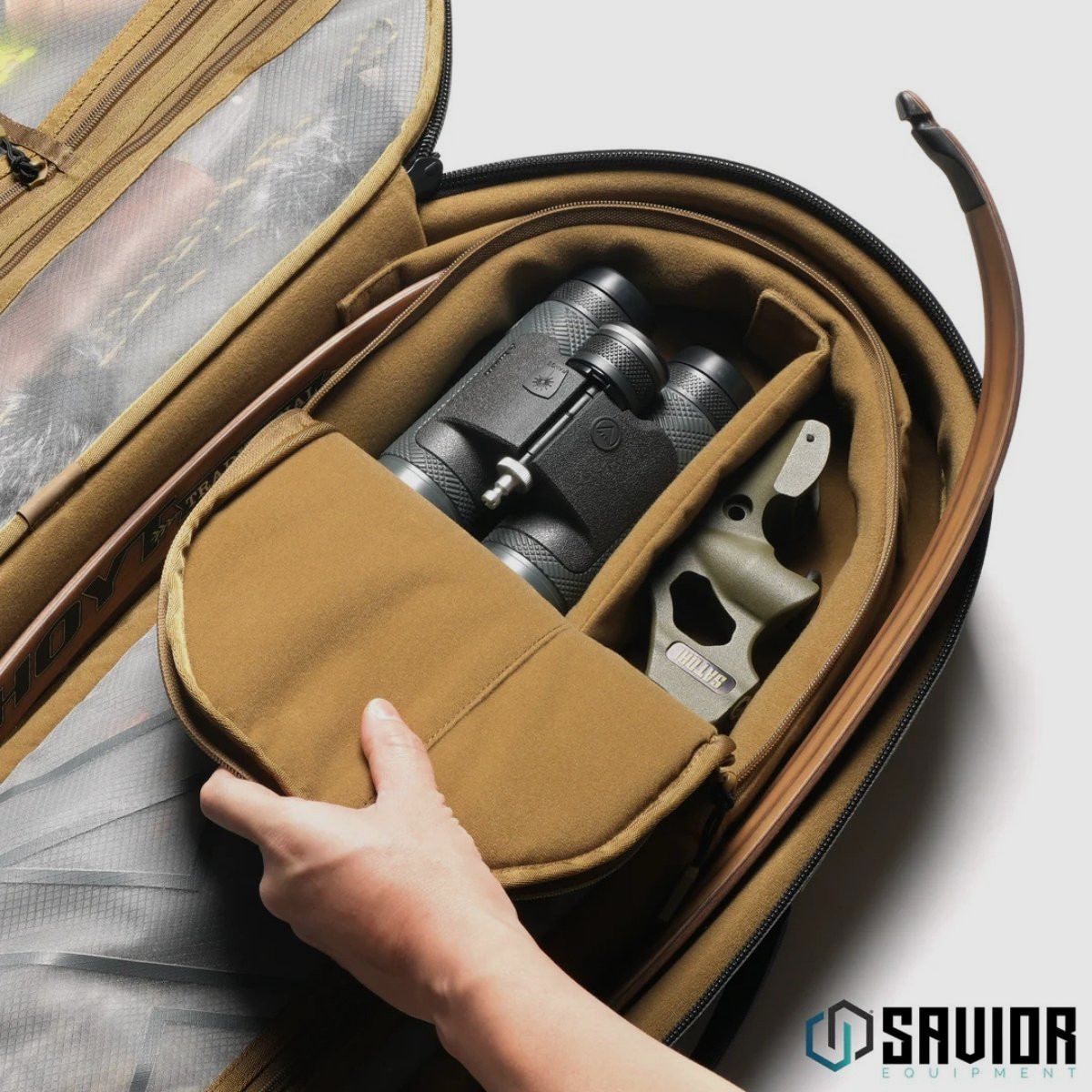 Savior – Rucksack für einen zerlegbaren Bogen – Coyote Brown – AB-RC25-TD-TN, Bild 4 von 7