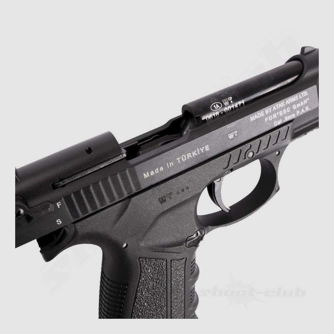 Pistola a salve Zoraki 918-P blu 9mm PAK + cartucce a salve