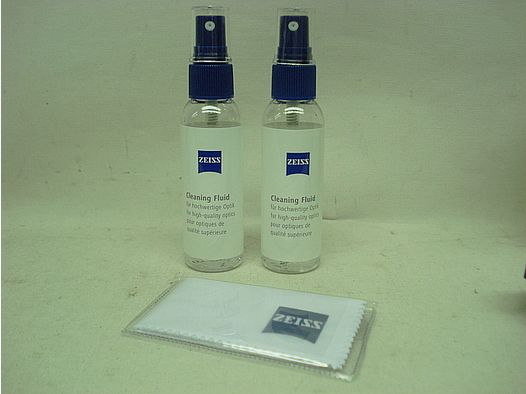 Zeiss Reinigungsspray - 2x60 ml, Mikrofasertuch
