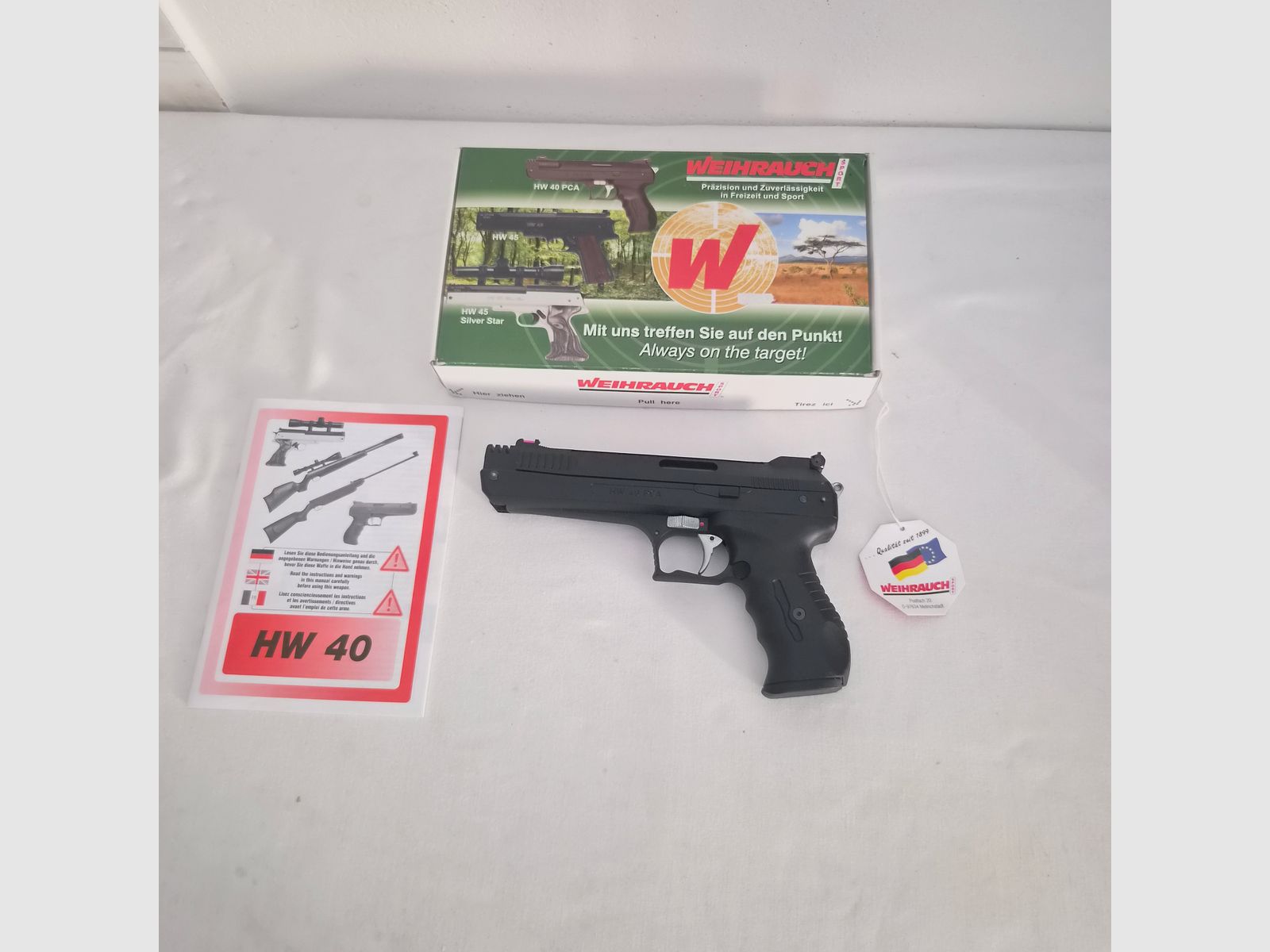 Weihrauch pistola ad aria compressa HW 40 PCA, immagine 1 di 7