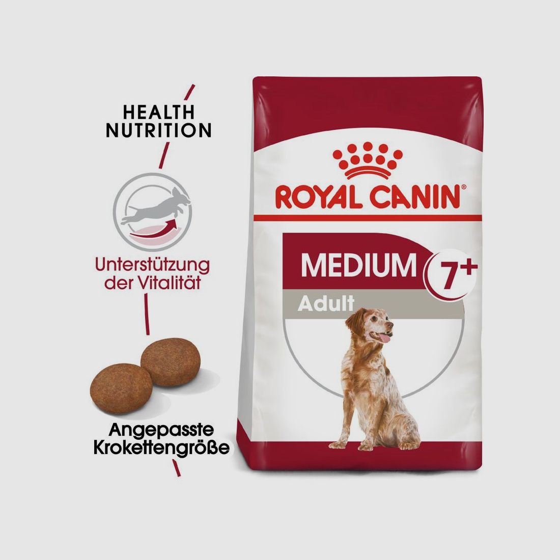 ROYAL CANIN Ältere Mittelgroße Hunde Trockenfutter Medium Adult 7+ 15 Kg