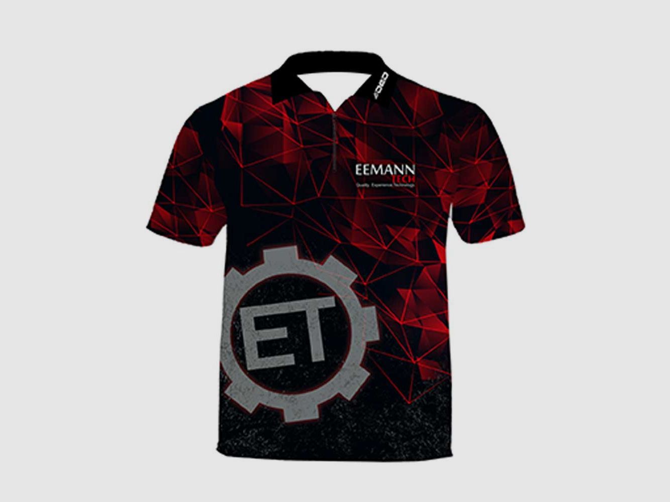 Eemann Tech Koszulka casual – CZERWONY, rozmiar: 8XL, Nazwa personalizowana: Brak nazwy, Typ odzieży: Regular (Mężczyźni), zdjęcie 3 z 3