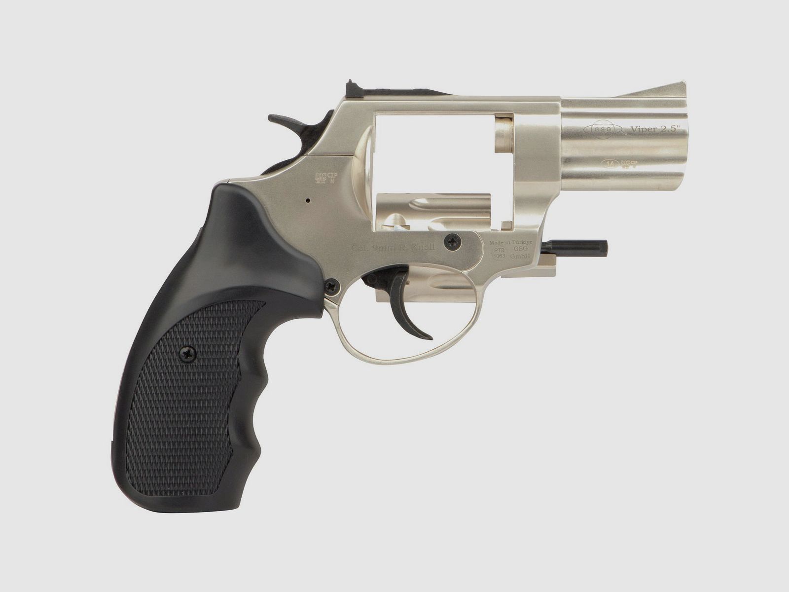 Ekol Viper 2,5'' Nickel 9 mm R. - Revolver a Gas-Segnale, immagine 4 di 6