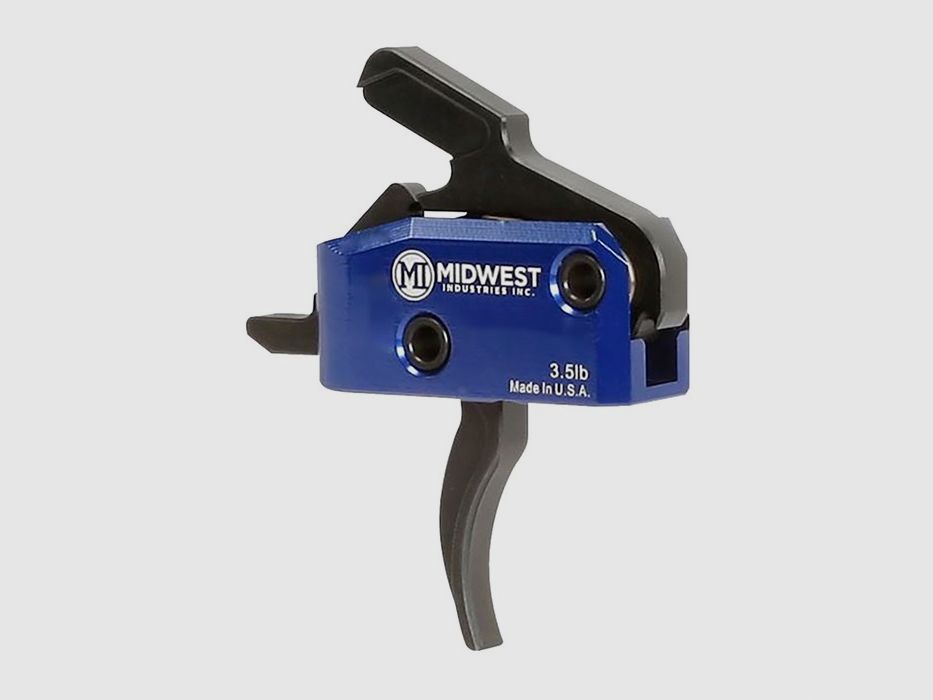 MIDWEST INDUSTRIES TRIGGERS 3.5LB MIDWEST INDUSTRIES AR-15 ENHANCED TRIGGER DROP-IN CURVED SINGLE STAGE 3.5LBS, image 2 of 3