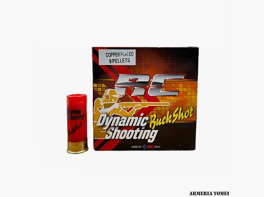 RC PATRONEN – DYNAMISCHES SCHIEßEN BUCKSHOT 28G KAL. 12 KUPFERBESCHICHTET 9 KUGELN