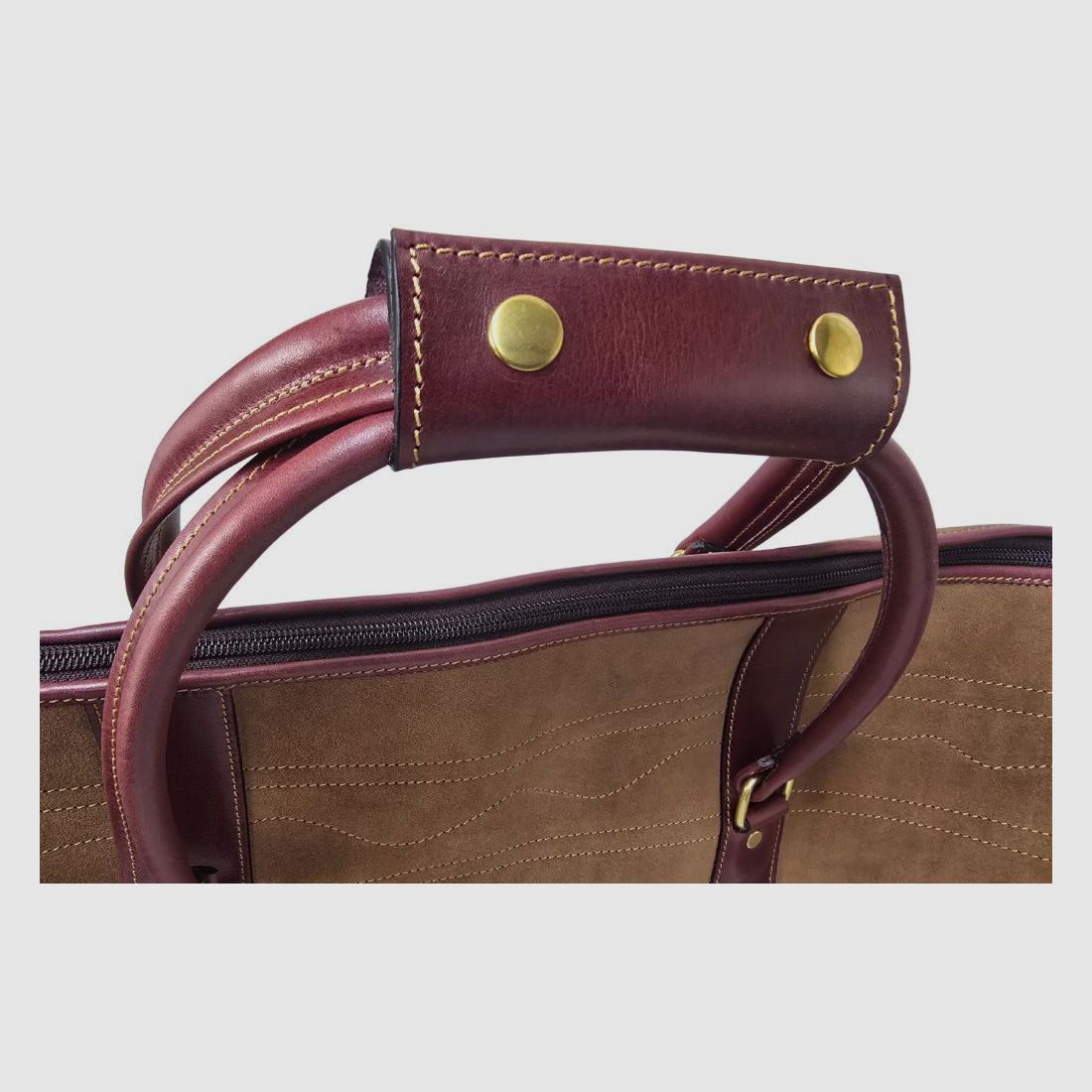CORZO Wildleder Reisetasche Beige, Bild 4 von 6