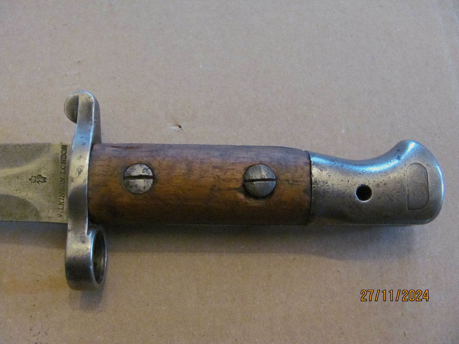 Genuine Wilkinson made Enfield 1903 pattern Royal Afghan Army bayonet
