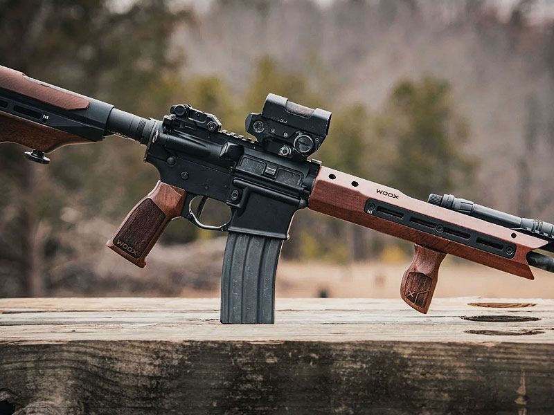 WOOX AR15 Wood Front Grip, Vertical for M-LOK