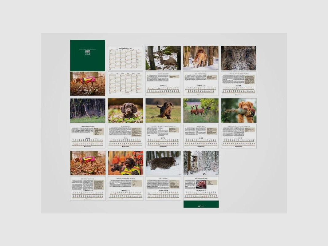 Wandkalender Jagd und Hund 2022