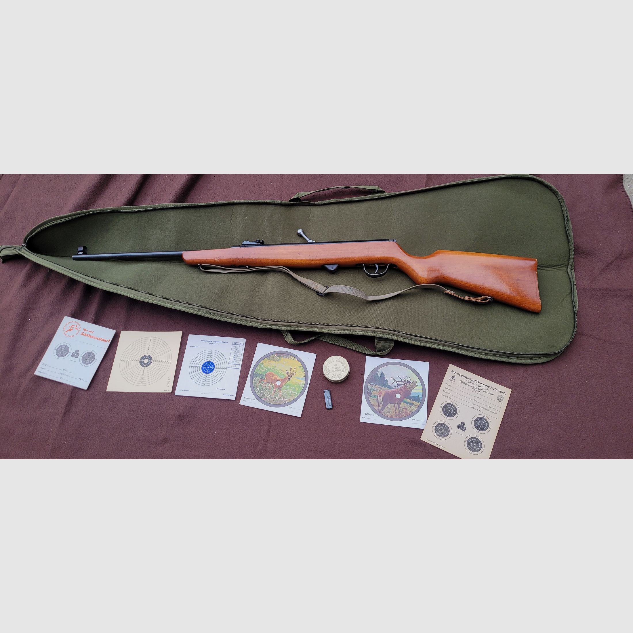 Fusil à air DDR avec chargeur Haenel 310