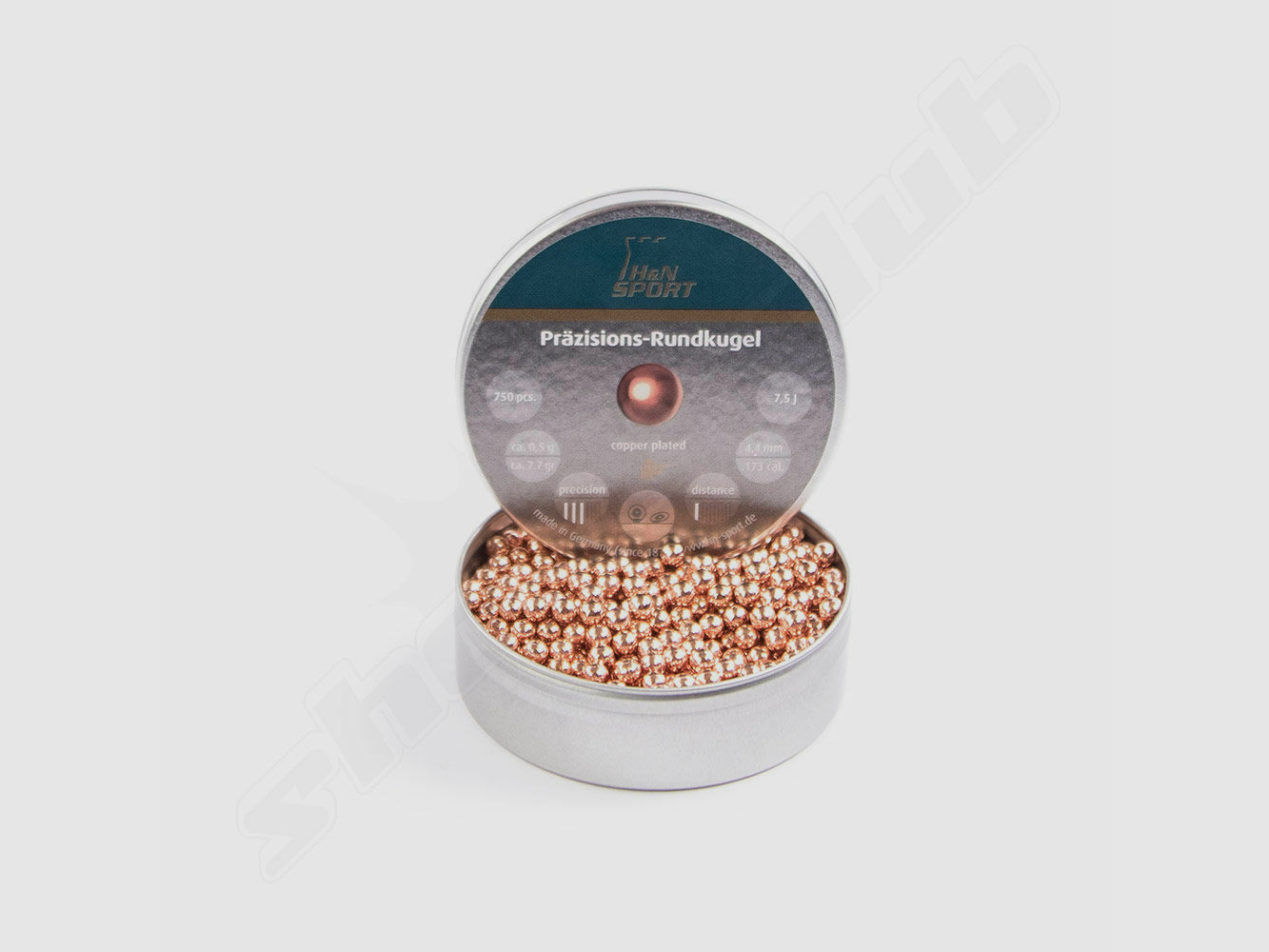 shoXx trappola per proiettili + HN palle tonde placcate in rame cal. 4,4 mm + 120