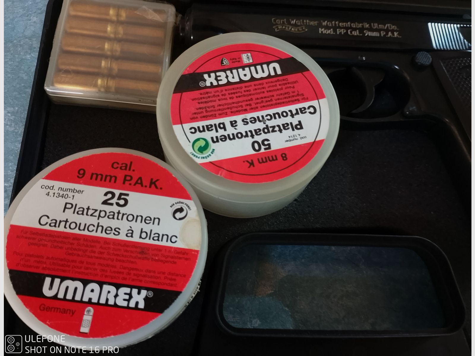 Walther P99 kal.9mm, Traangas, Flubberpatronen, Vuurwerk, Pistool