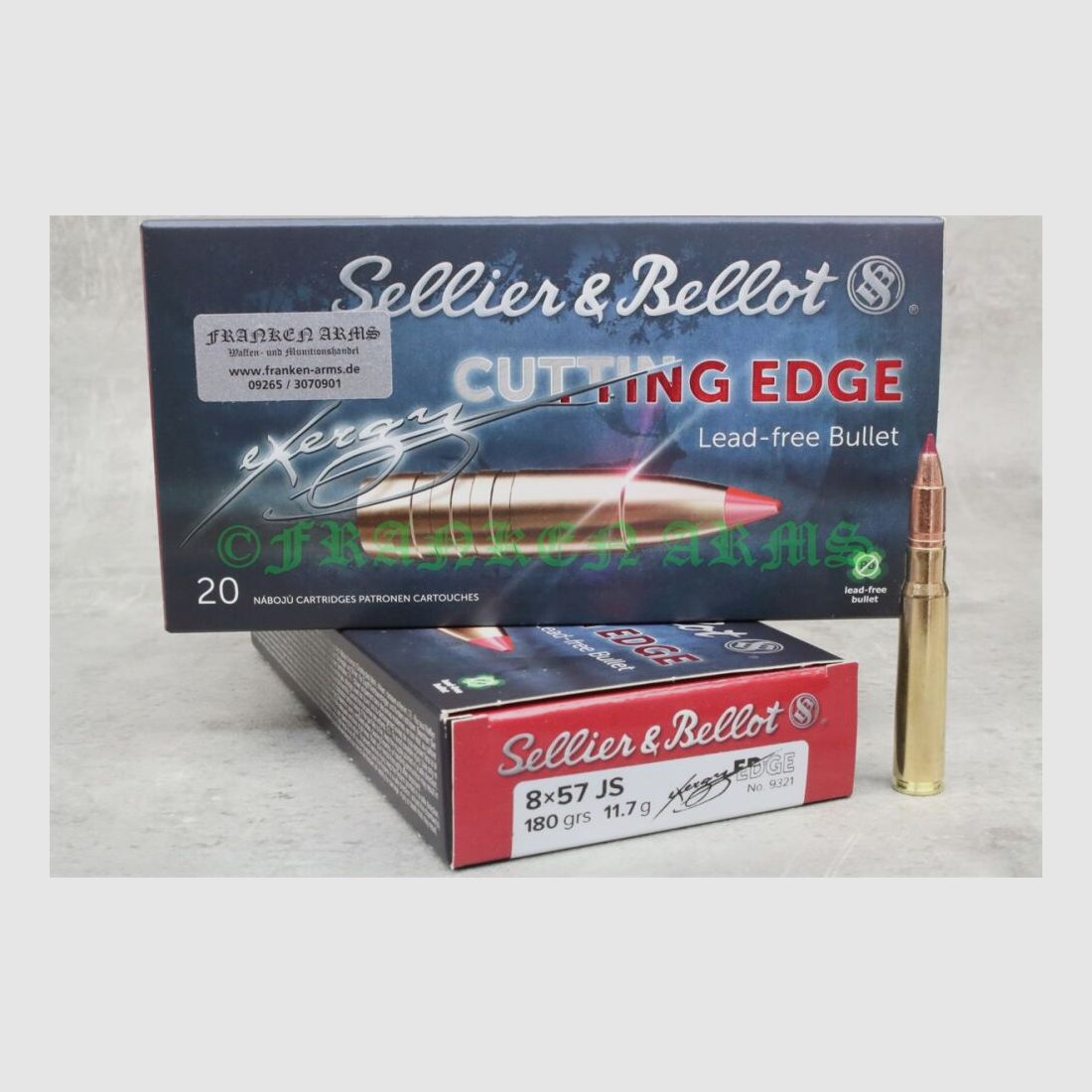 Sellier&Bellot 8x57IS eXergy EDGE 180gr. 11,7g 20 Stück Staffelpreise