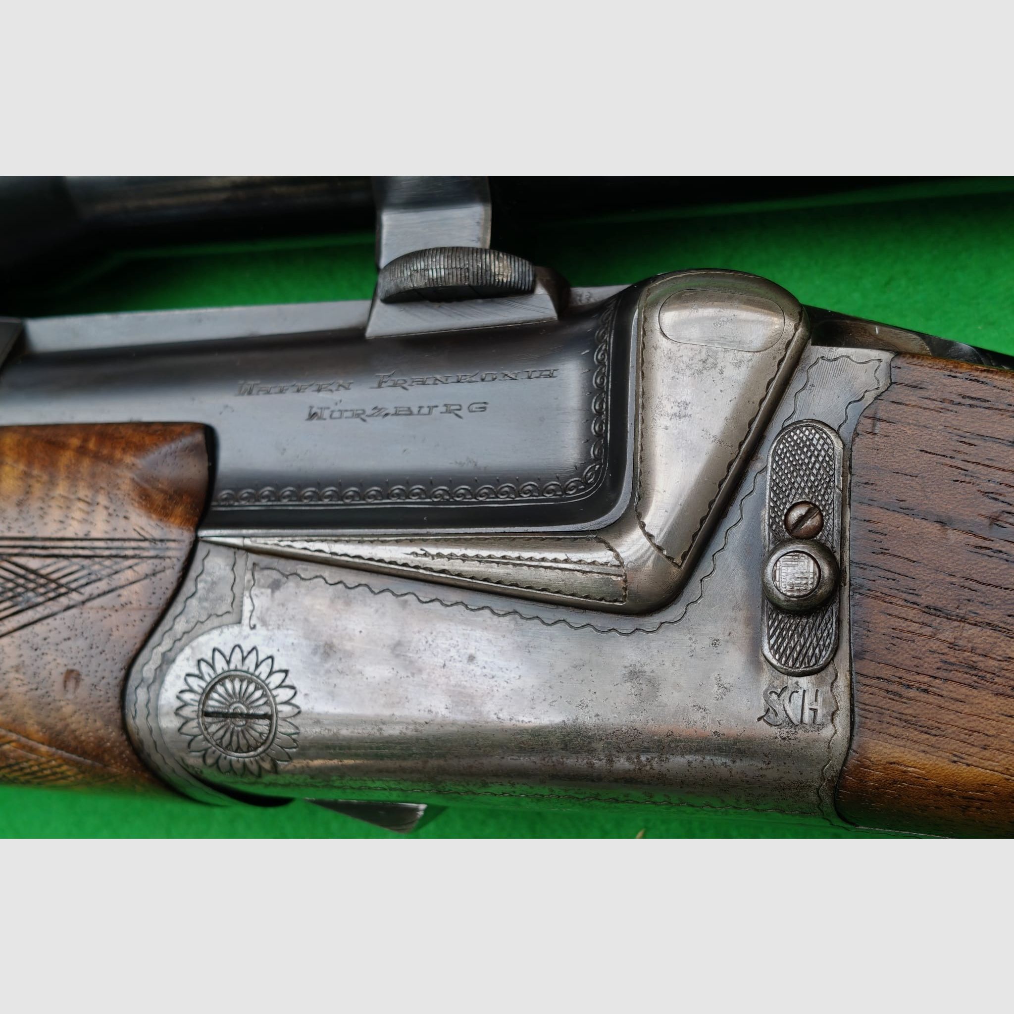 Ferlach BBF 5,6x52R & 16/70 met handspanner