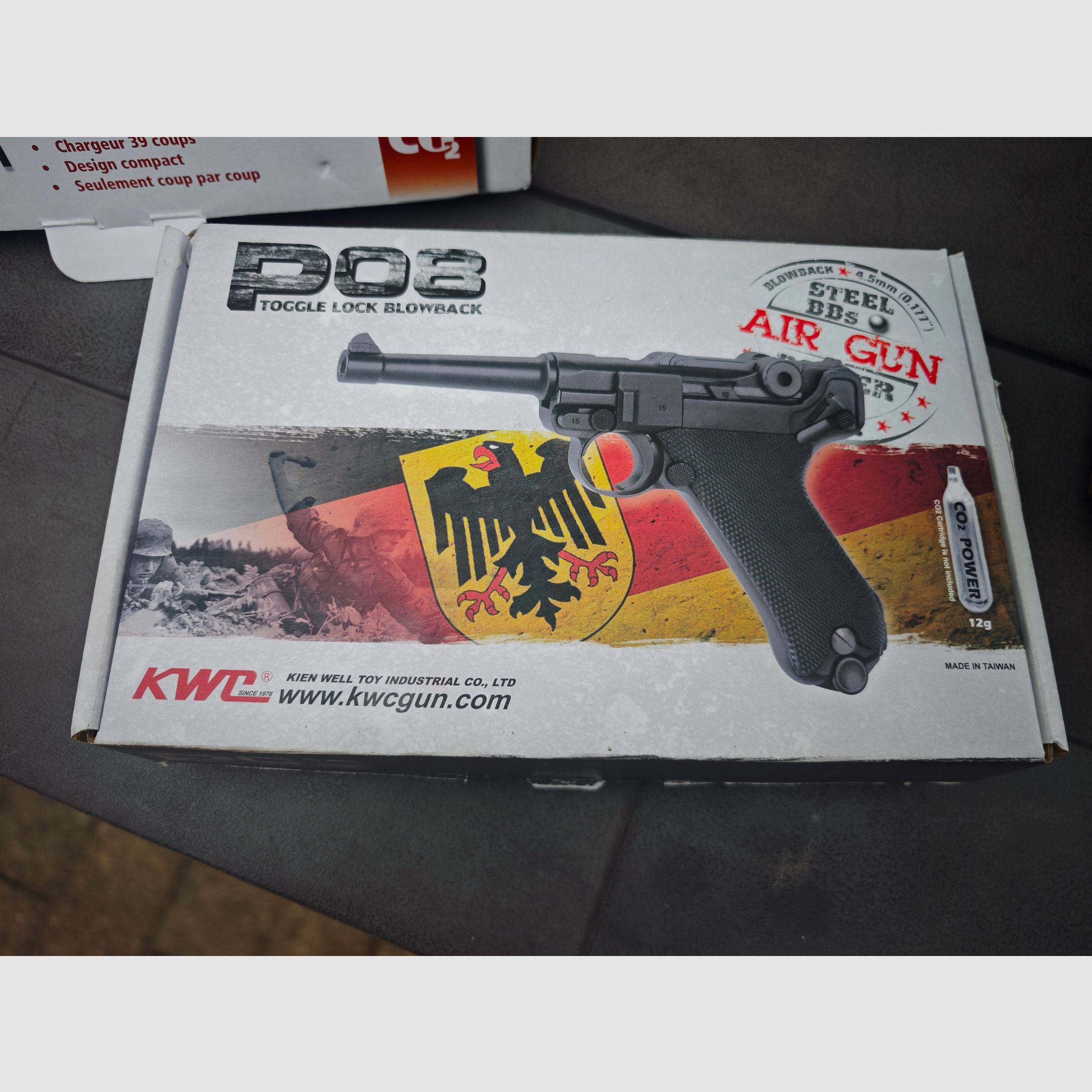 KWC P08 CO2-luchtpistool Kal. 4,5 mm