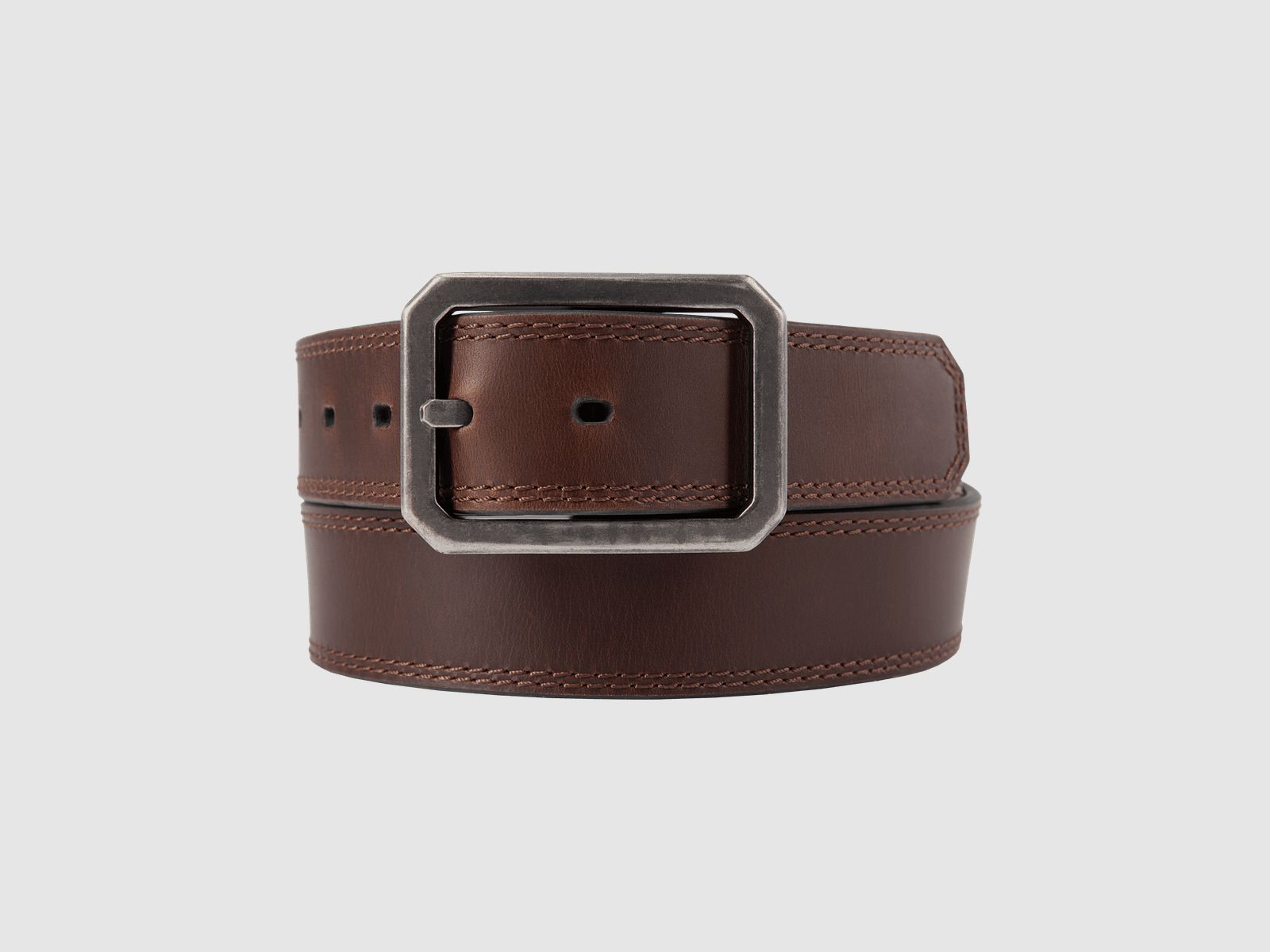 Ceinture en cuir réversible Carhartt avec boucle centrale pour homme marron foncé 40W