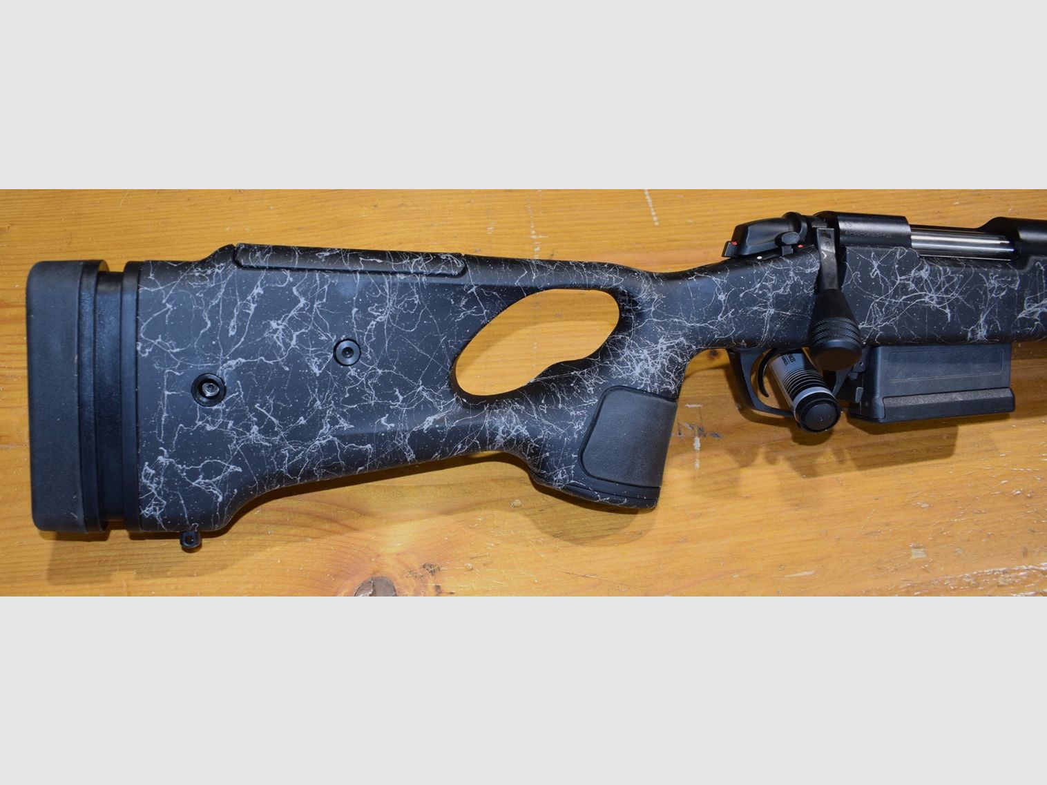 Bergara B14 thumbhole geweer zwart kal. .243 Winchester 56 cm, afbeelding 2 van 7