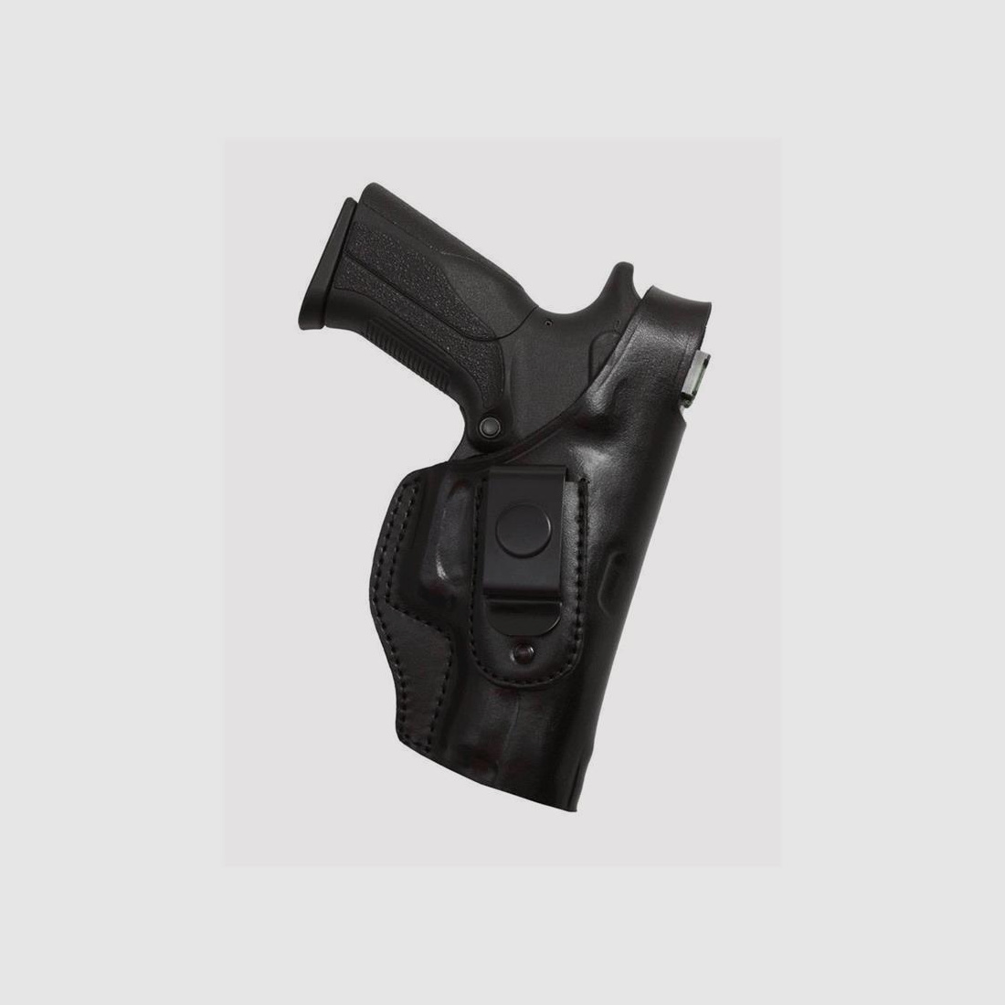 LEDER Innenholster mit Clip Linkshänder-Schwarz Glock 20 /21