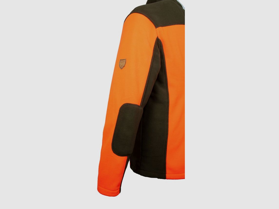 Signal Fleecejacke - orange/grün