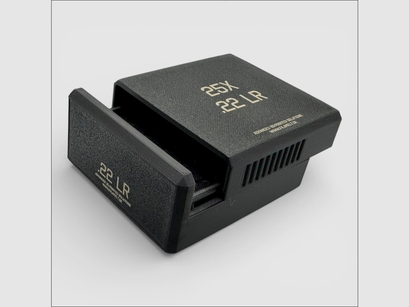 Filamelt Munitionsbox / .22 LR / .22 LFB / ‘Schiebedeckel’ / Patronenbox, Ammo Box