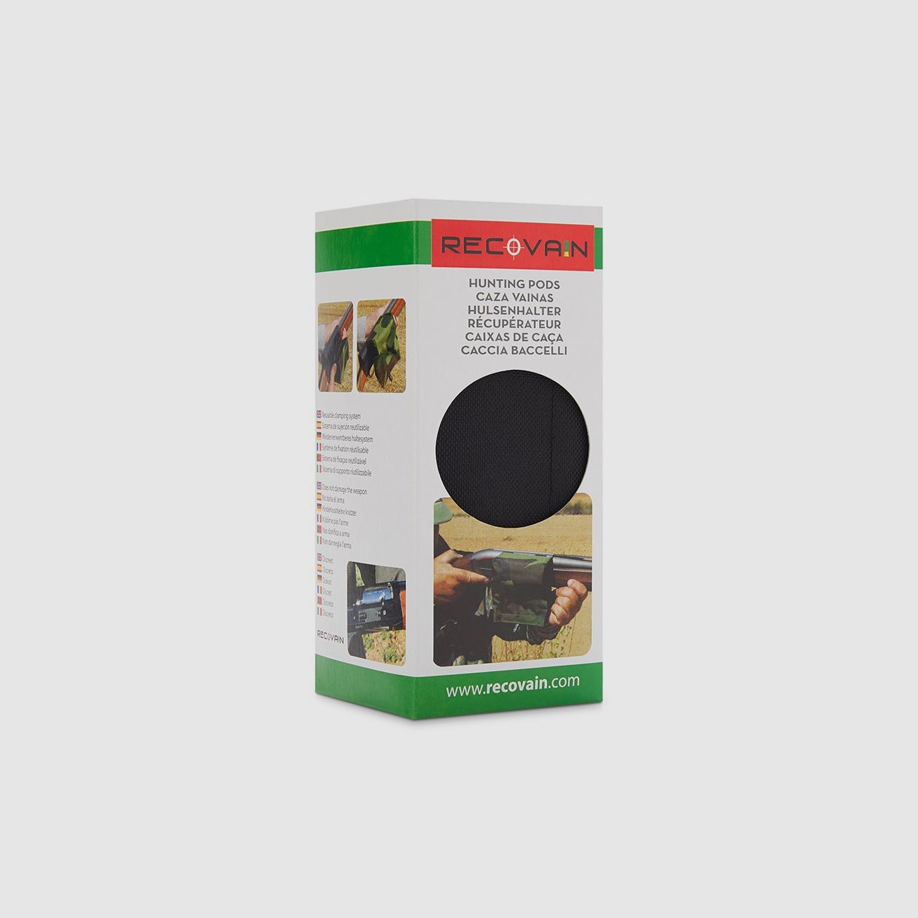 Récupérateur de douilles Recovain noir pour droitiers, ignifugé, image 2 sur 3