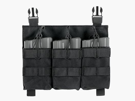 Buckle Up Triple SR25/AR-10/M14/SCAR-H Pouch Panel - Black