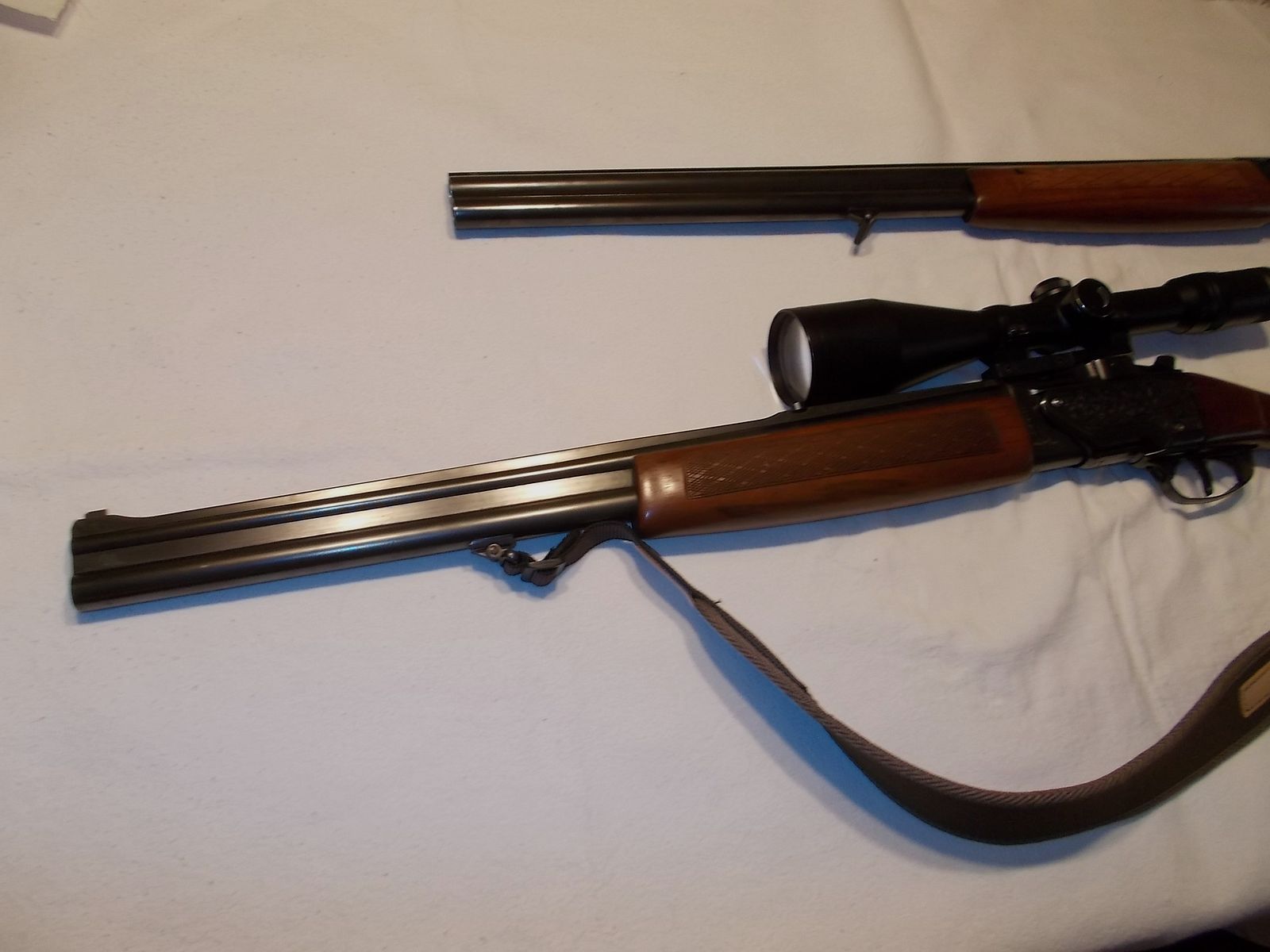 Bockbüchsflinte mit Wechsellauf von Brünner mit Zf