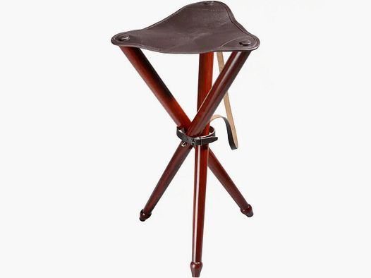 Wald&Forst Dreibein Sitzstuhl m. Leder 65 cm