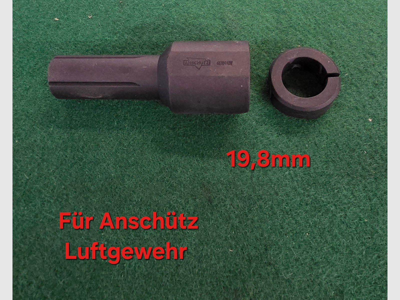 Estensione della canna Anschütz ad es. Mod. 600 601 602 estensione della mira fino a 70mm carabina ad aria LG Match mira frontale diottra