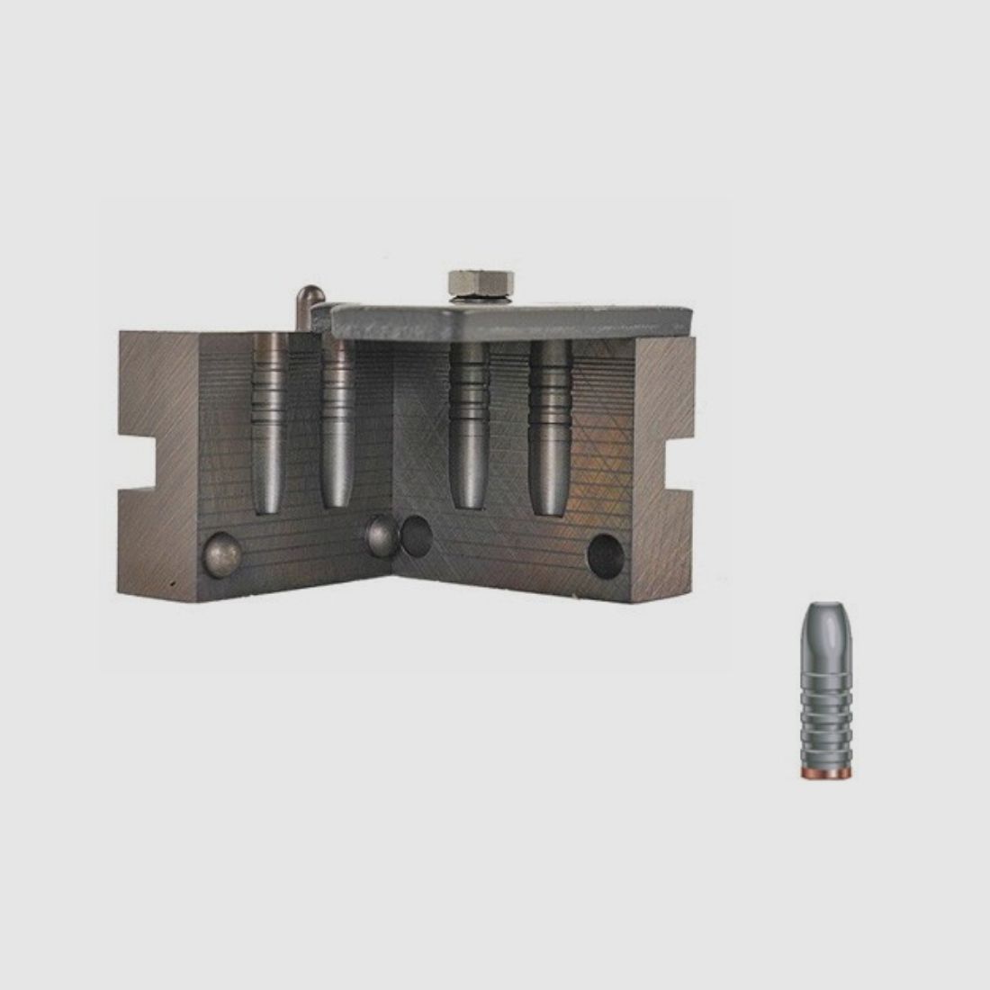 RCBS Doppelgiesskokille .309 / 7,85 mm 180 gr / 11,7 g 30-180 FN Flachkopfgeschosse Gas Check .309