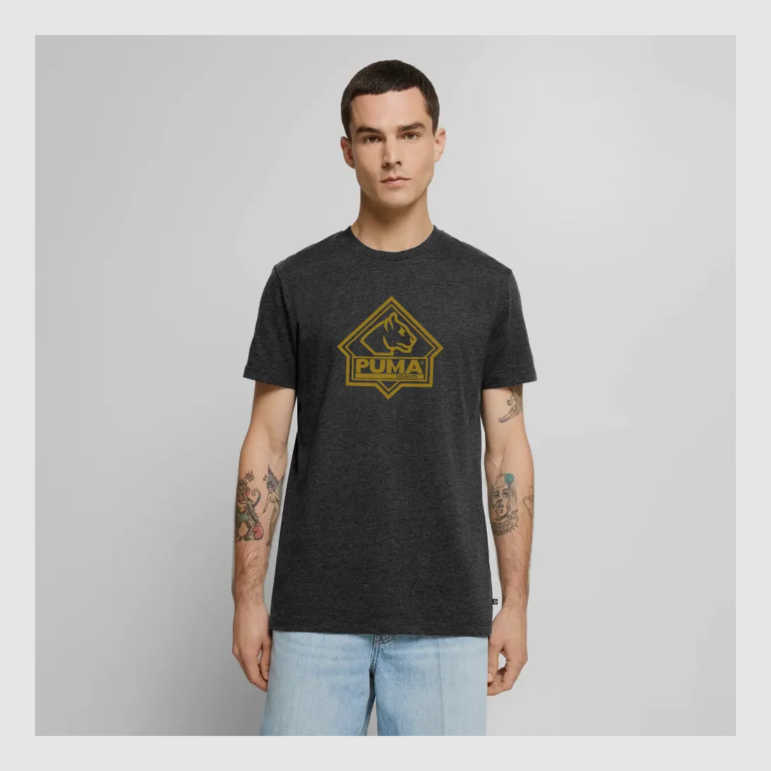 Heren Premium T-Shirt PUMA Heritage Logo Voorzijde, afbeelding 2 van 29