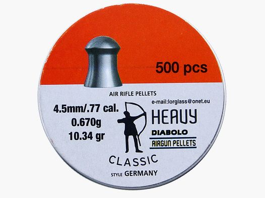 Śrut Diabolo heavy 0,67g kal. 4,5 mm 500 sztuk