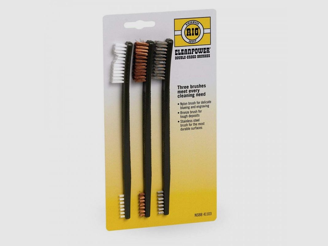 Set aus 3 Reinigungsbürsten (Zahnbürstenart)