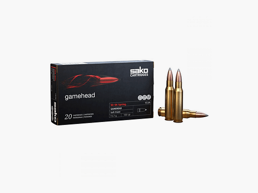 SAKO – 30-06 Spring. GAMEHEAD Soft Point Boat Tail 11,7g | 180gr (20pz) -153A