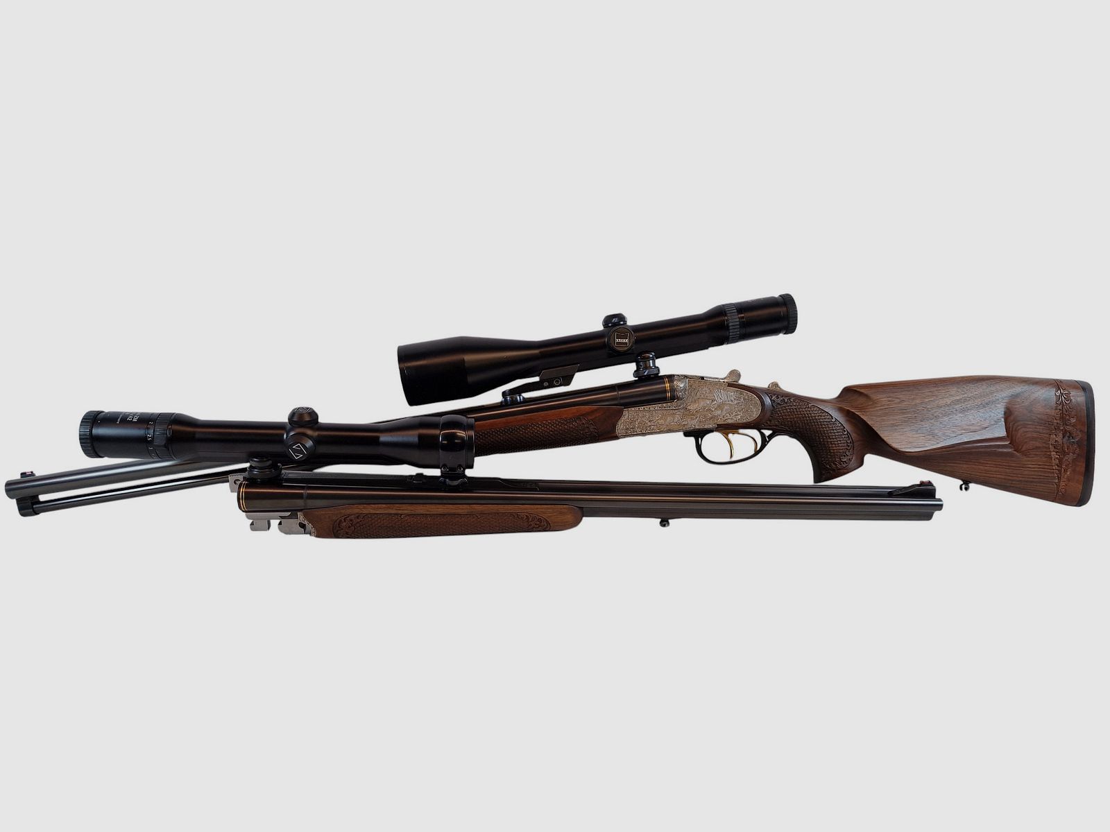 Krieghoff Neptun Primus Classic mit Doppelbüchsdrillings Laufbündel
