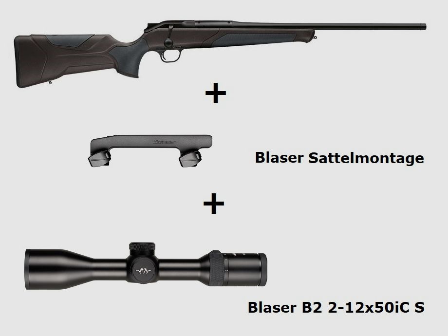 Blaser R8 Professional 2.0 (zwart-bruin) + ... / Compleet pakket