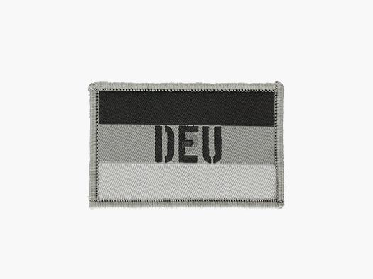 Patch OpTacs DEU - écusson en velcro Allemagne tissé - gris