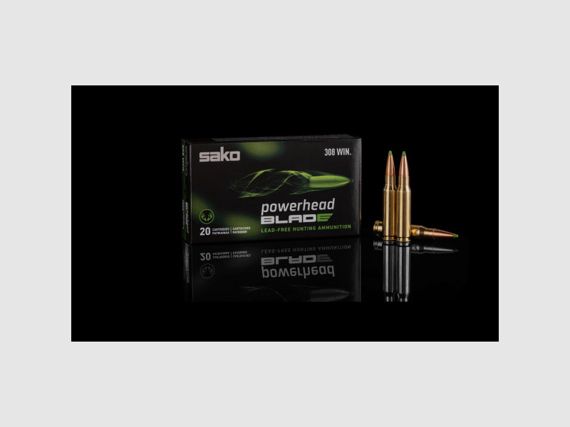 SAKO POWERHEAD BLADE - .308WIN - 162GRS,/10,5G - 20 SCHUSS - BLEIFREI