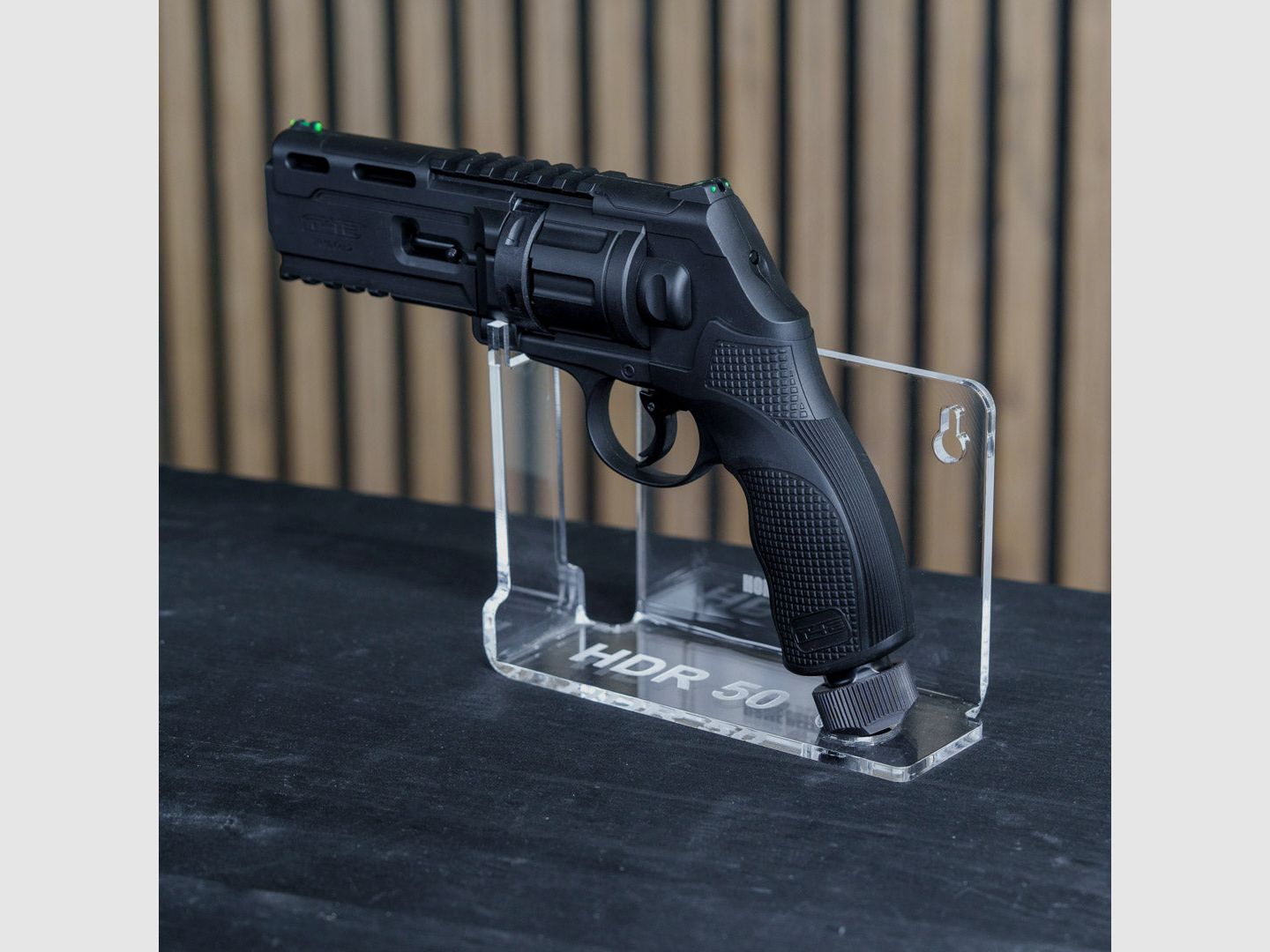 PLEXIGLAS® Wandhalterung / Tischständer für HDR50 | HDP50 | stilvolles Design mit gelasertem Homedefence-Logo