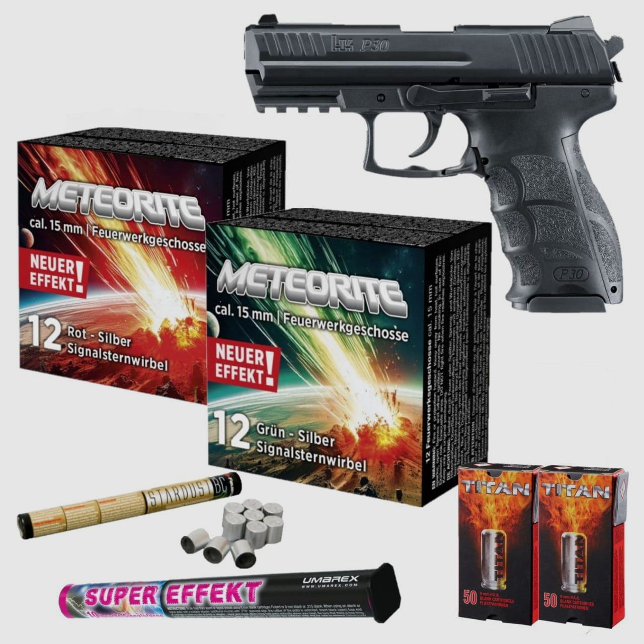 Schreckschuss Feuerwerk Bundle Heckler & Koch P30