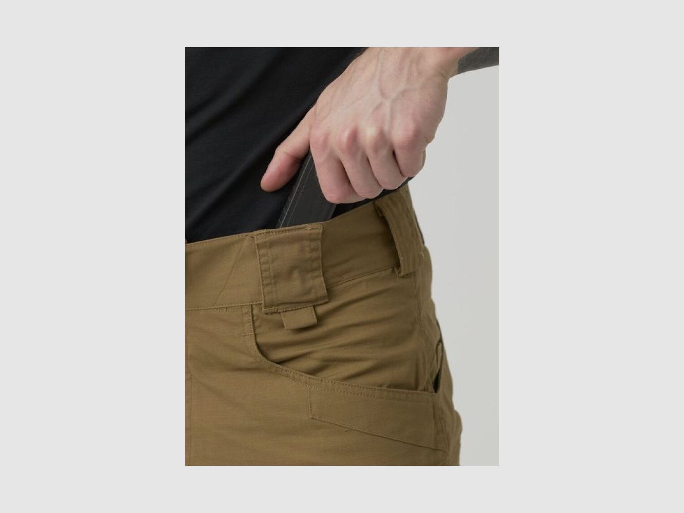 UTP PolyCotton Stretch Ripstop trousers, Taiga Green, image 12 of 15