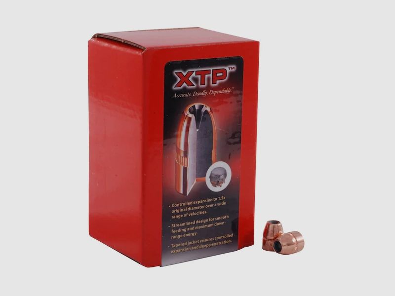 Hornady bullet .44/.430 HP/XTP with crimping ring 180GR 100 pieces